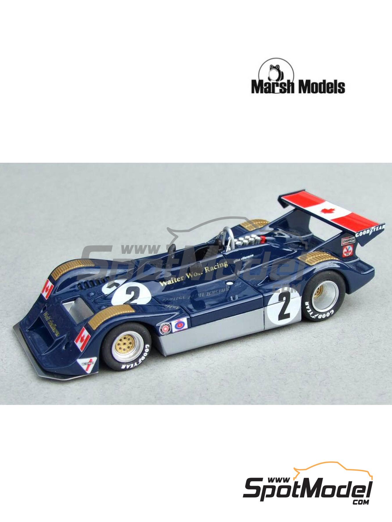 Wolf Dallara WD1 sponsored by Walter Wolf Racing - Can-Am Watkins Glen,  Can-Am Mont-Tremblant 1977. Car scale model kit in 1/43 scale manufactured  by